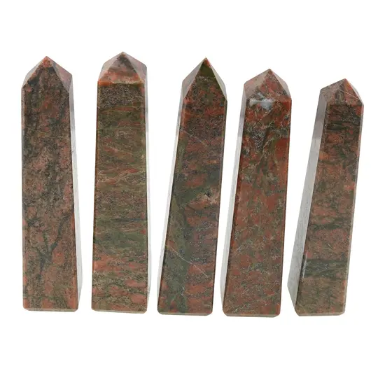 Turn / Obelisc cu patru fatete din Unakit, 90-110g
