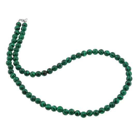 Colier Malachit sfere, 6mm