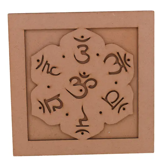 Cutie gravata cu mantra Om Mani Padme Hum si 7 chakre - 16,5cm