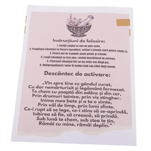 Saculet pentru dragoste - Ritual pentru consolidarea unei relatii, imagine 4