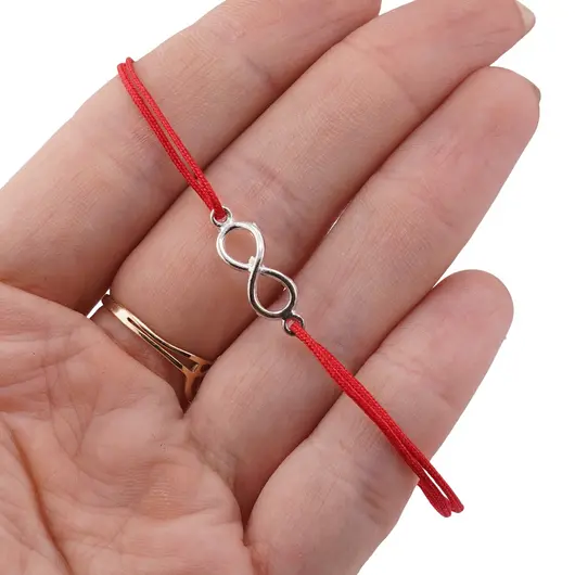 Bratara Therapy charm infinit argintiu, 20mm [CLONE], imagine 3