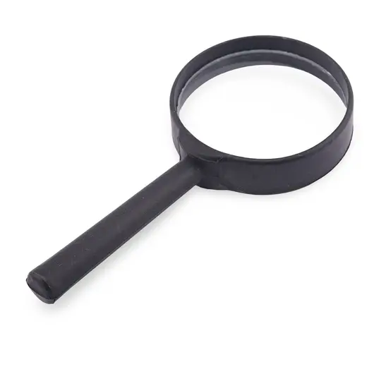 Lupa pentru marire cu maner negru, 50mm