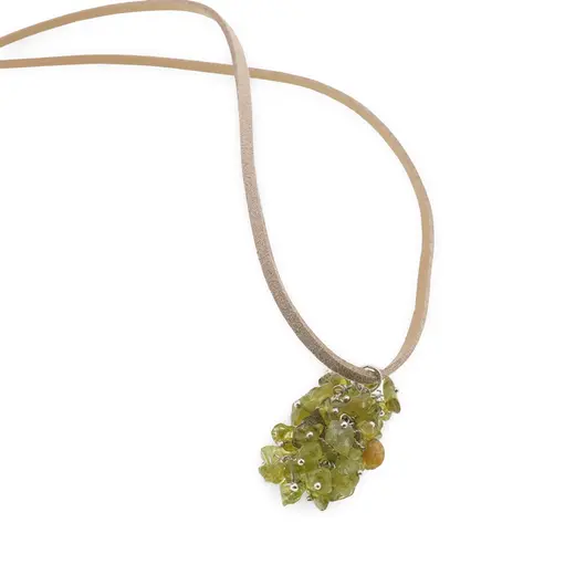 Pandantiv ciorchine Peridot