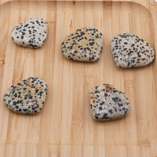 Inima rulata Jasp dalmatian, 30-40mm, imagine 2
