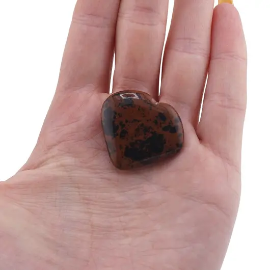 Inima rulata Obsidian mahon, 20-40mm, imagine 3