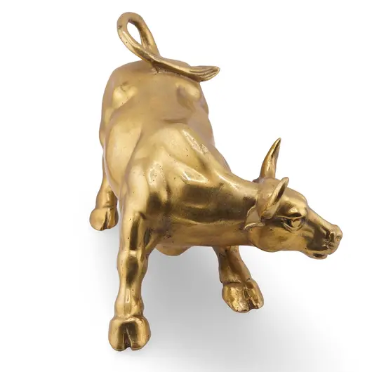 Statueta Feng Shui taur din metal, 19cm, imagine 2