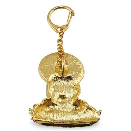 Amuleta Breloc Feng Shui cu Amitabha din metal, 11cm, imagine 2