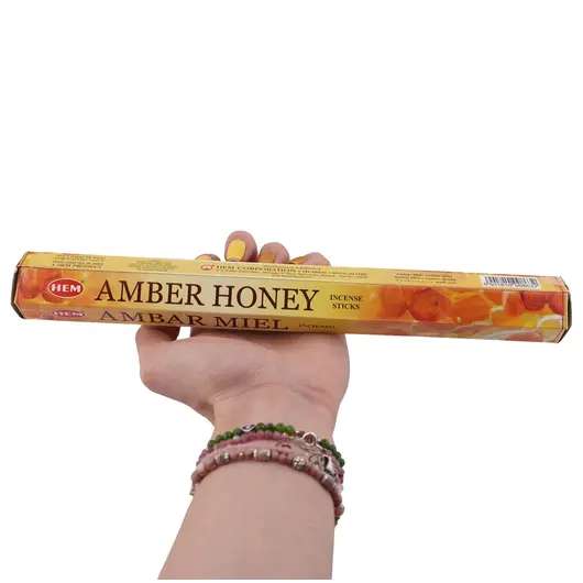 Betisoare parfumate HEM Amber honey 20 buc, imagine 3
