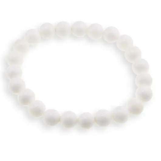 Bratara Coral 8mm, pe elastic, 19cm
