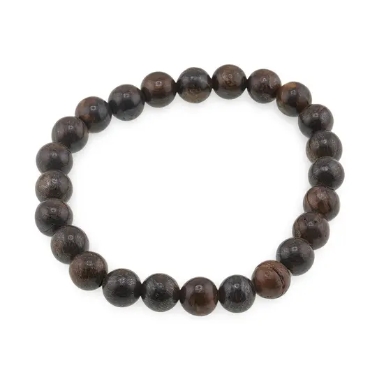 Bratara din Bronzit 8mm, pe elastic, 19cm