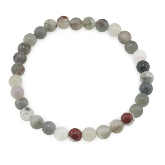 Bratara din Heliotrop 6mm, pe elastic, 19cm