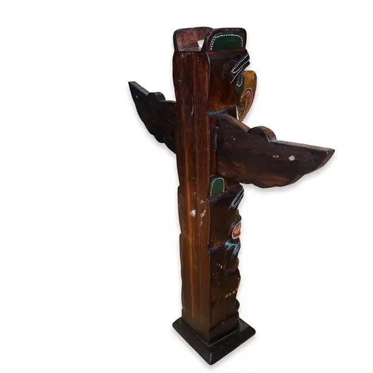 Decoratiune din lemn Totem, 50cm, imagine 2