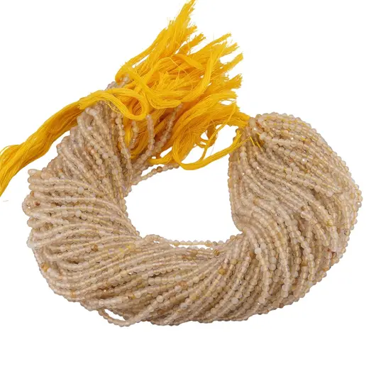 Sirag Citrin rutilat sfere fatetate 3mm, 31-32cm