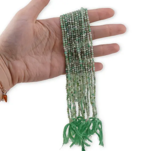 Sirag Crisopraz sfere fatetate 3mm, 31-32cm, imagine 3