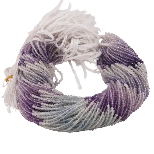 Sirag Fluorit degrade sfere fatetate 3mm, 31-32cm