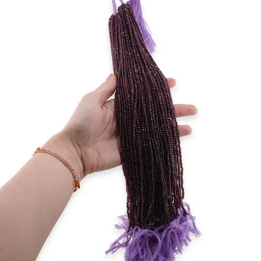 Sirag Granat sfere fatetate 3mm, 31-32cm, imagine 2