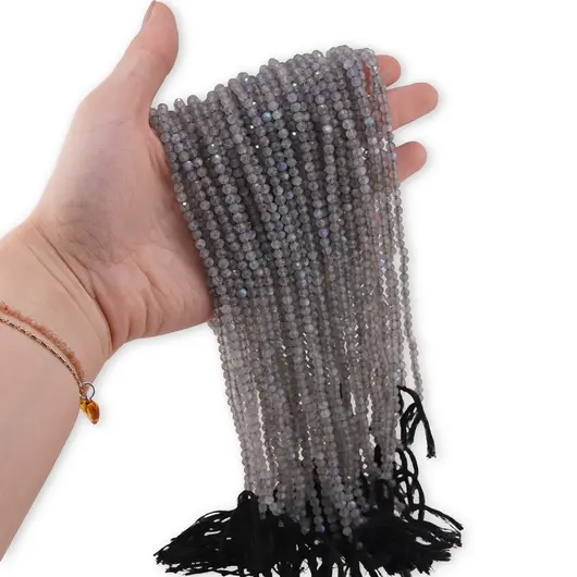 Sirag Labradorit sfere fatetate 4mm, 31-32cm, imagine 3