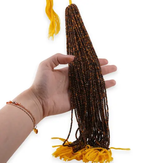 Sirag Ochi de tigru sfere fatetate 3,5mm, 31-32cm, imagine 2