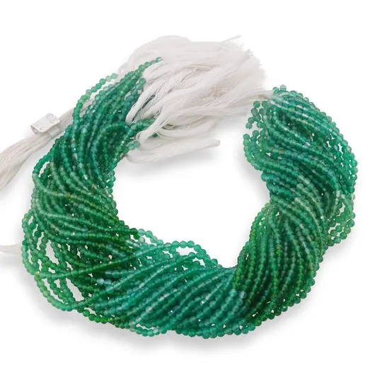 Sirag Onix verde degrade sfere fatetate 3mm, 31-32cm