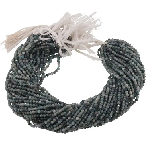Sirag Turmalina albastra sfere fatetate 3mm, 31-32cm