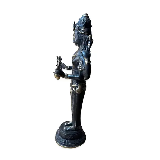 Statueta din alama Dhanvanatri, imagine 2