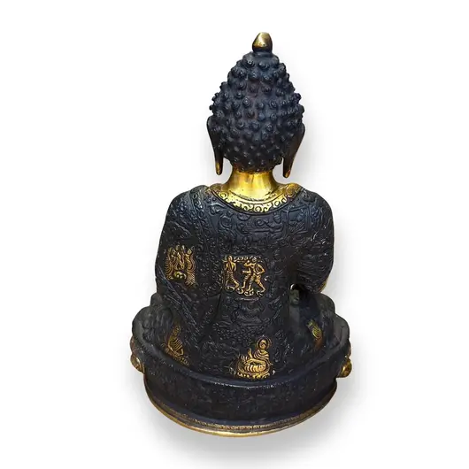 Statueta din bronz Buddha Medicine, imagine 2