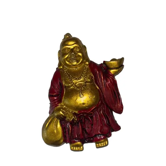 Magnet buddha cu sac de bani si pepita