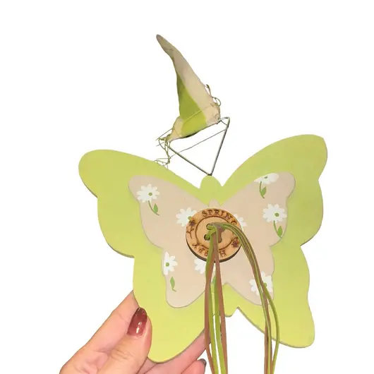 Decoratiune fluture verde