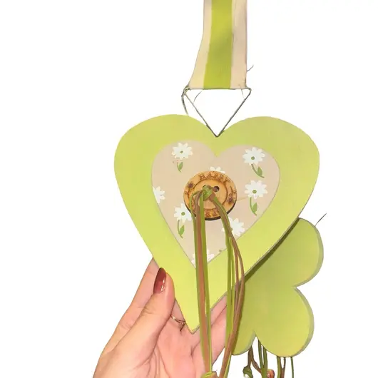 Decoratiune inima verde