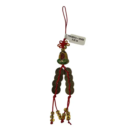Amuleta feng shui cu 8 monede - prosperitate