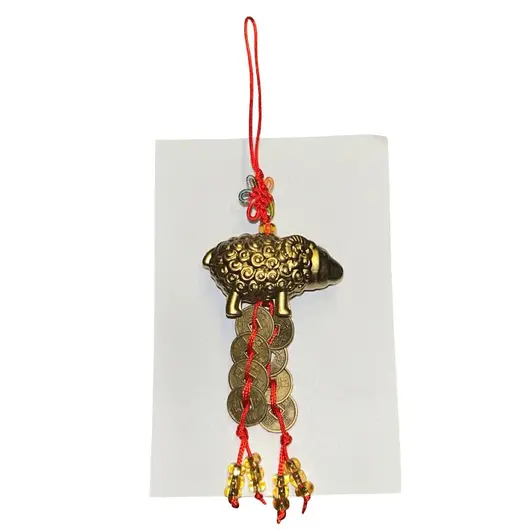 Amuleta feng shui Oaie cu monede chinezesti
