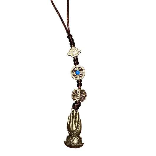 Amuleta feng shui din metal Mana cu matanie