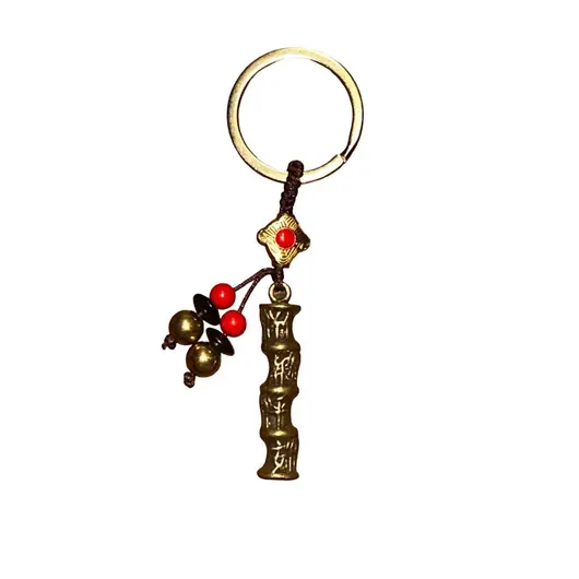 Amuleta breloc feng shui cu mantre si nod mistic