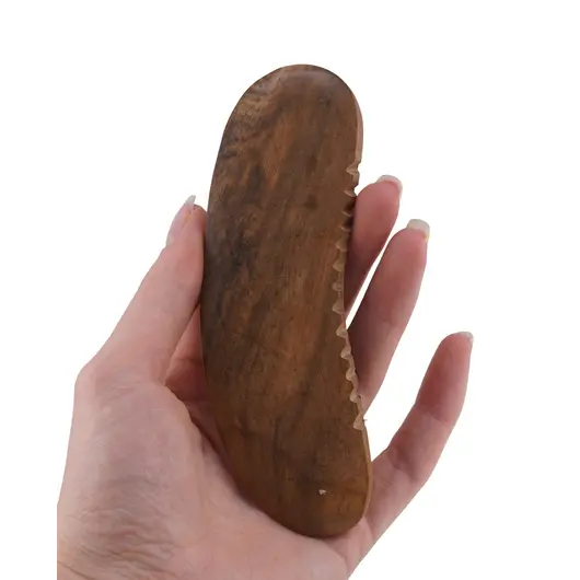 Aparat din lemn pentru masaj Gua Sha din lemn, imagine 3