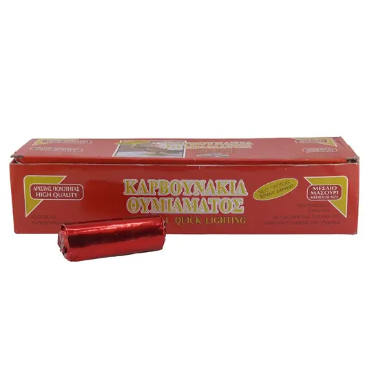 Carbuni mici pentru ardere tamaie si ierburi parfumate -tub 6 pastile, 26mm, imagine 2