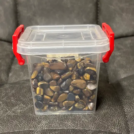 Cristale naturale Ochi de tigru rulate, 300g