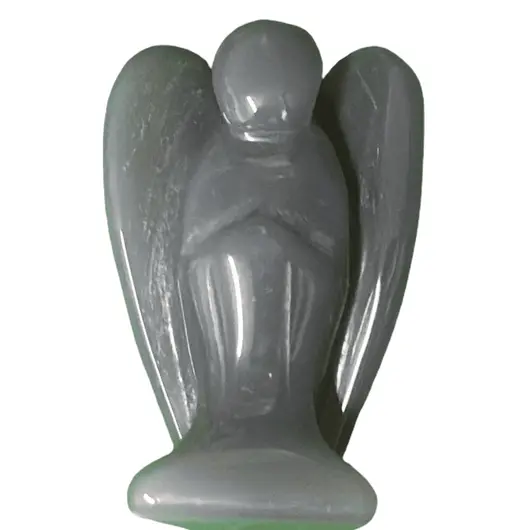 Inger agat gri figurina gravata 50mm