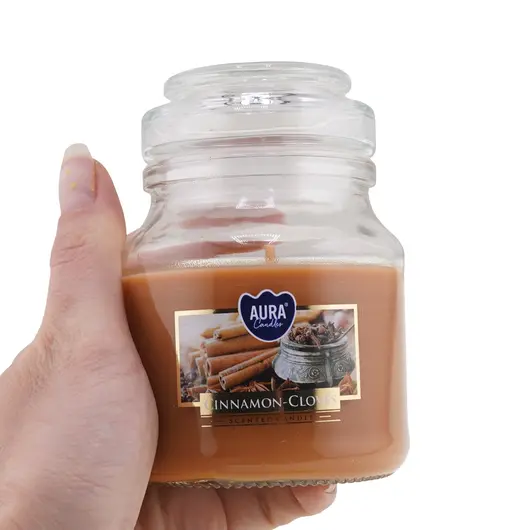 Lumanare parfumata Bispol borcan cu capac - Cinnamon-cloves, imagine 3