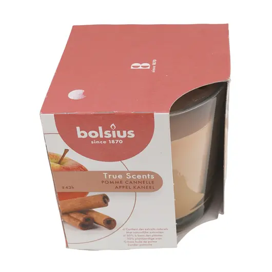 Lumanare parfumata tip borcan Bolsius -  appple cinnamon, imagine 2