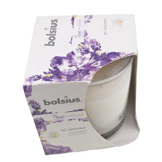 Lumanare parfumata tip borcan Bolsius -  lavender chamomile, imagine 2