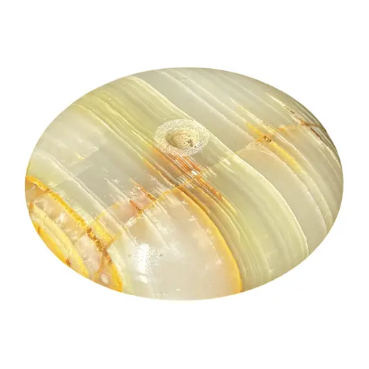 Suport rotund din Onix de Pakistan cu picioare metalice