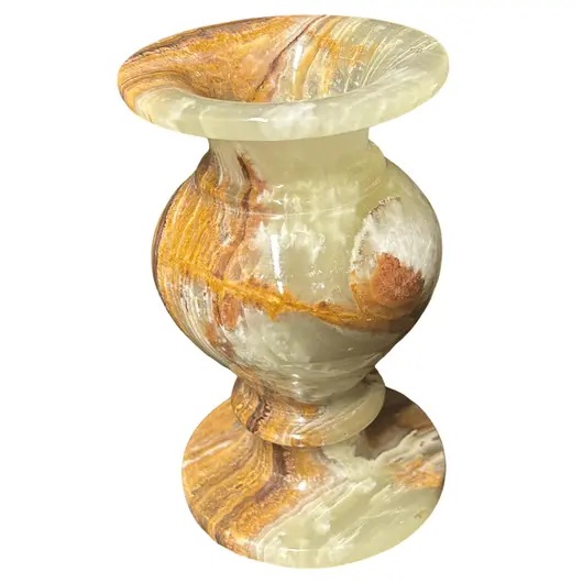 Vaza sculpata din Onix de Pakistan, 12cm