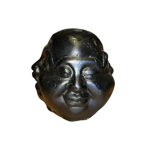 Statueta Buddha cu 4 fete, negru