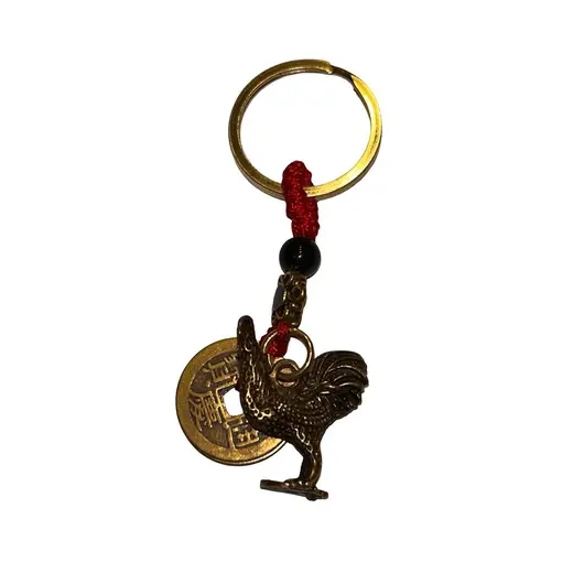 Amuleta breloc feng shui cocos si monezi chinezesti