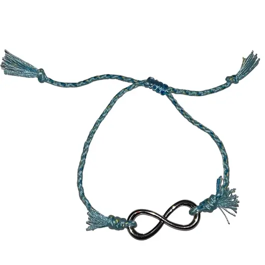 Bratara pe snur multicolor, model infinit
