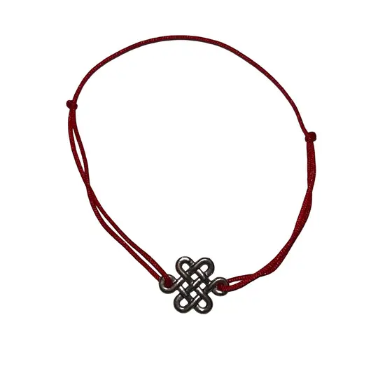 Bratara reglabila cu charm nod mistic