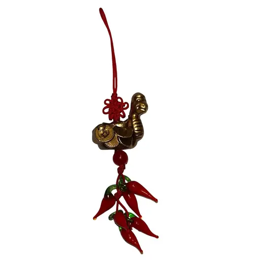 Amuleta feng shui Sarpe si ardei rosii