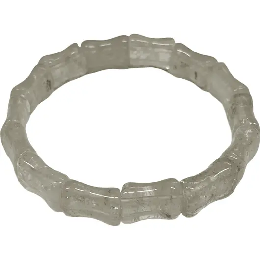 Bratara lata Cristal de stanca model plat pe elastic