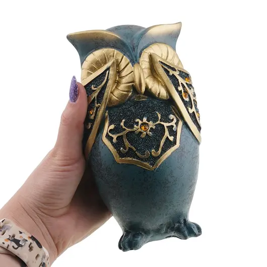 Statuete Feng Shui set trei bufnite, nu vezi raul, nu auzi raul, nu rostesti raul, imagine 5