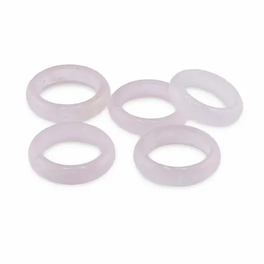 Inel circular din Cuart roz 18-19mm, imagine 2